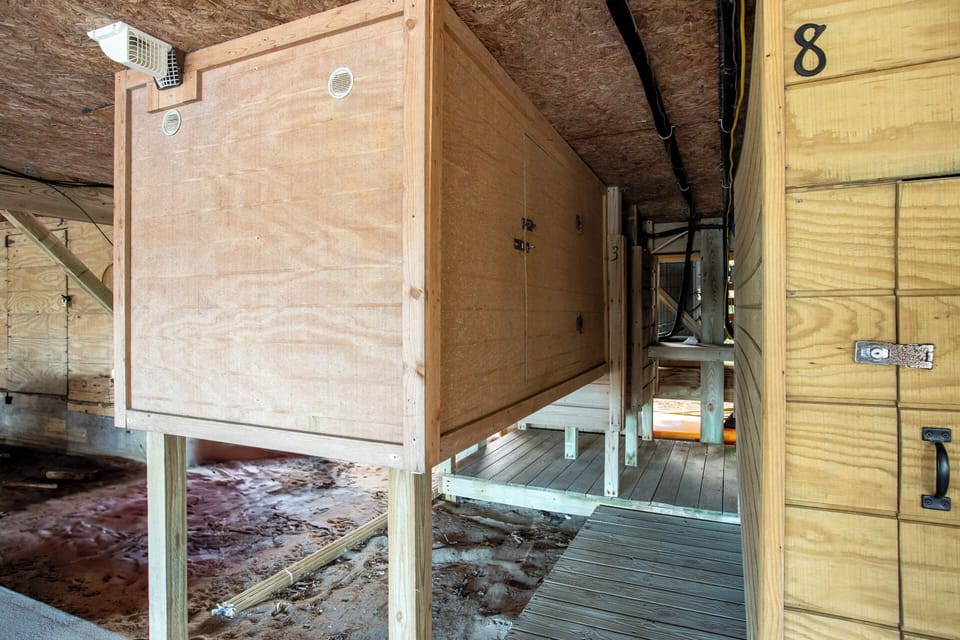 Outdoors, take advantage of the enclosed shower after a day at the beach, which is just a 5-minute walk away.