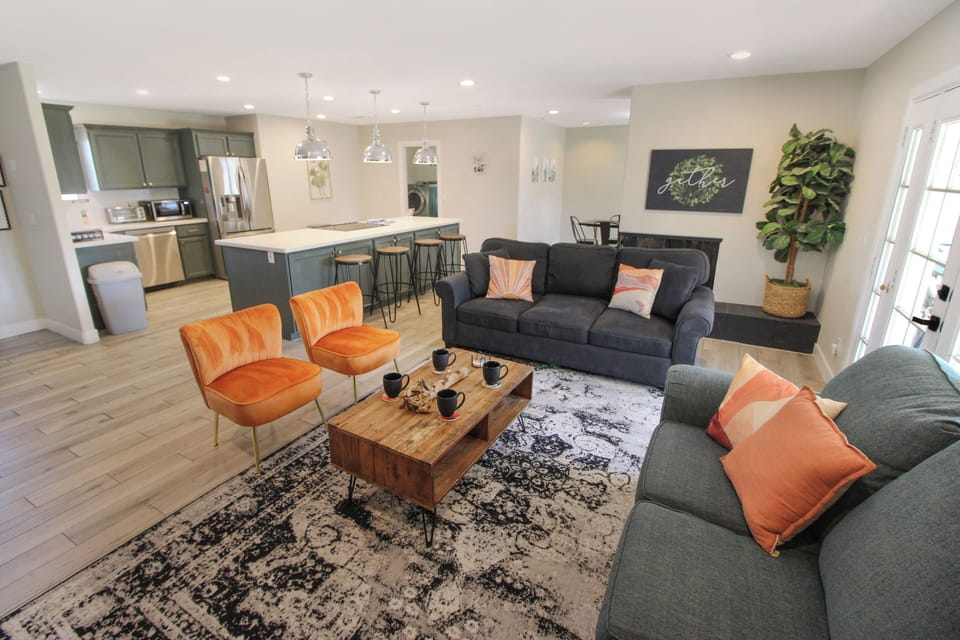 Living room is a great place for gathering and watching some tv or sports.