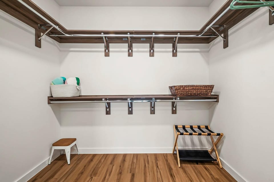 Primary closet