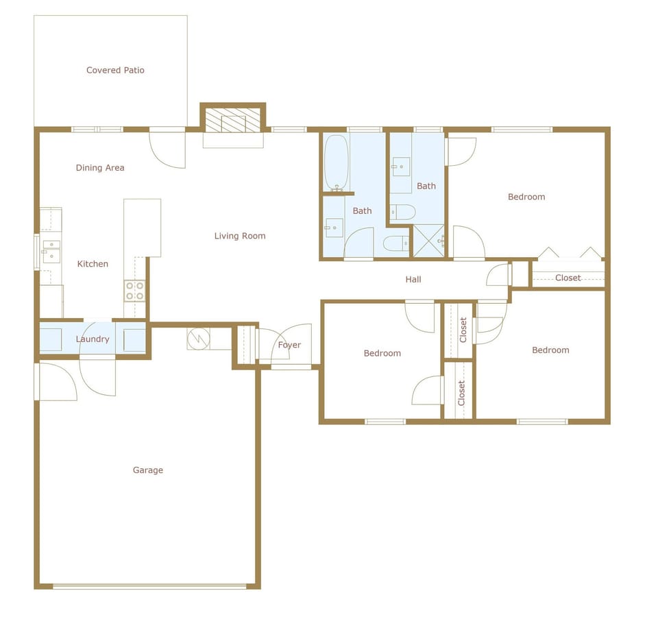 The layout of our home!