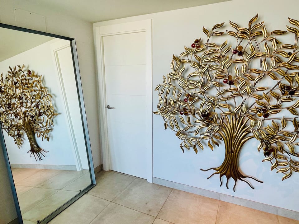 bedroom entrance mirror