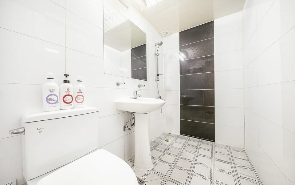 Deluxe Double Room | Bathroom | Free toiletries, hair dryer, bathrobes, slippers