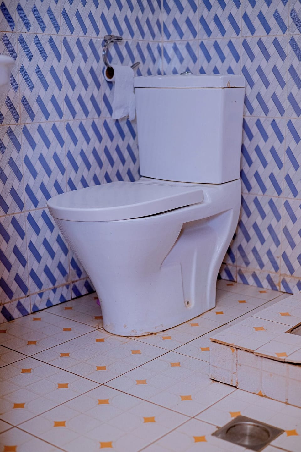 Slippers, towels, soap, toilet paper