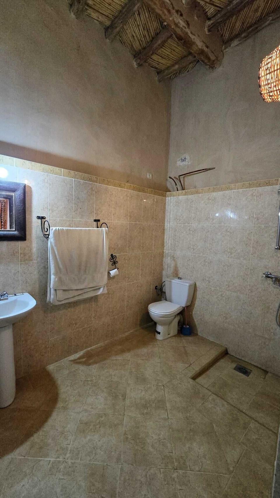 Comfort Triple Room, 1 Double Bed with Sofa bed, Mountain View | Bathroom | Separate tub and shower, hair dryer, bathrobes, slippers