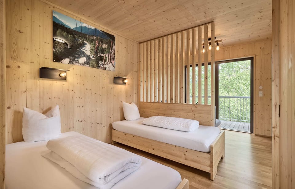 Double room Plus in the nature reserve including entrance to the Water AREA | Bed sheets