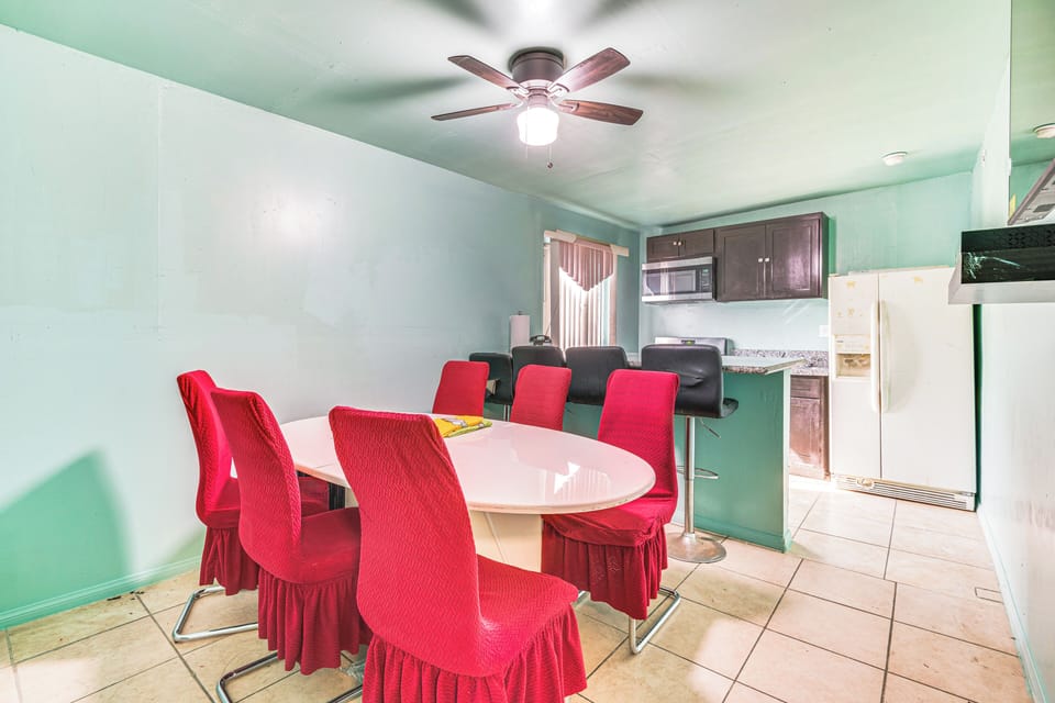 Dining Room | Single-Story Unit on Upper Floor | Dishware & Flatware