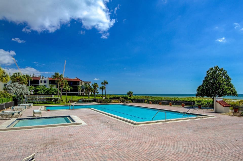 Sparkling pool with ocean views for ultimate relaxation
