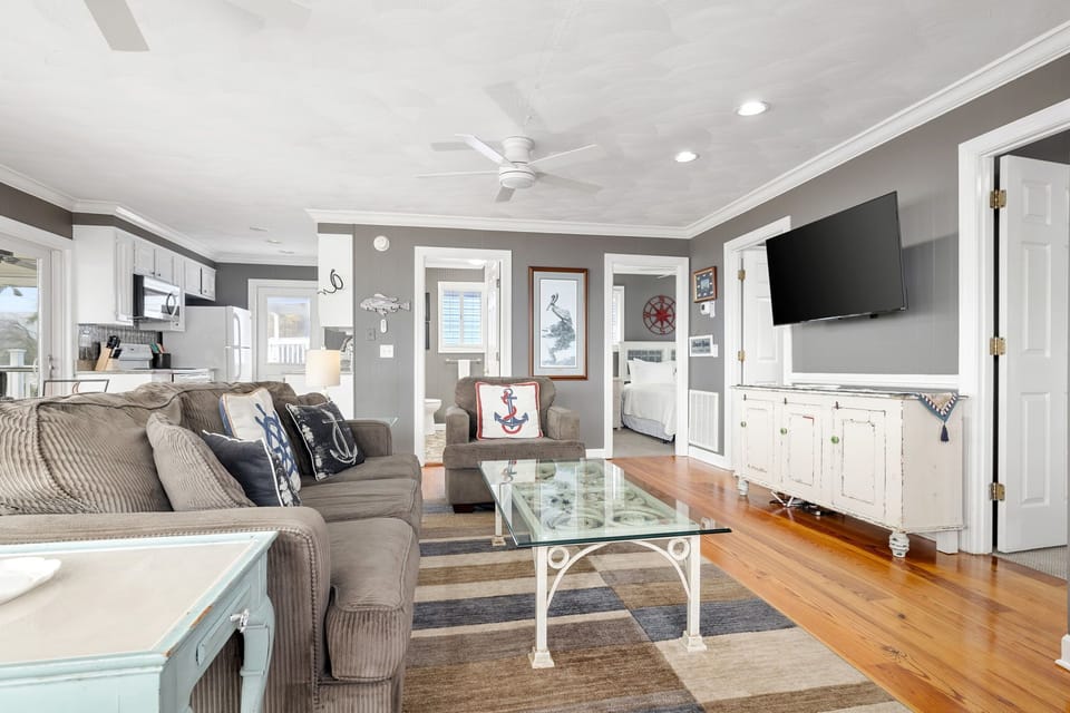 Cozy up in the living room and enjoy family time with your favorite shows.