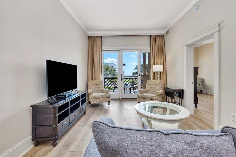 Sea Gate #107 Living Space with Balcony Access