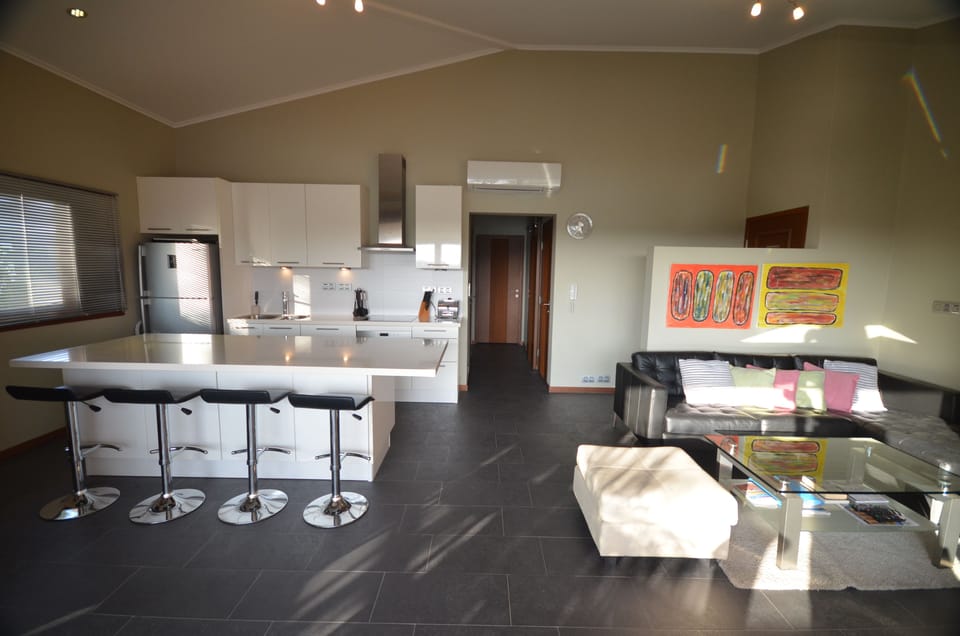 Apartment, 2 Bedrooms, Ocean View | Private kitchen | Full-size fridge, microwave, oven, stovetop