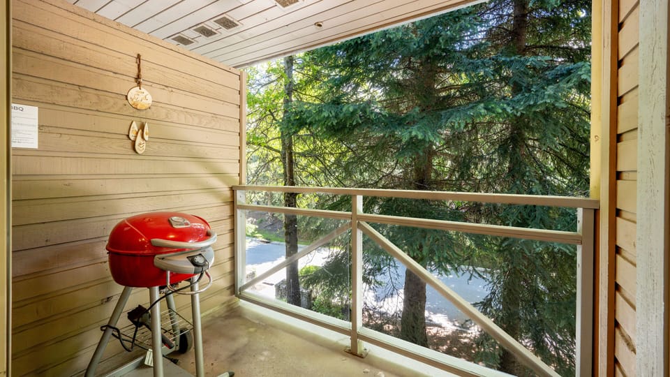 Balcony Accessed From Dining Room With BBQ