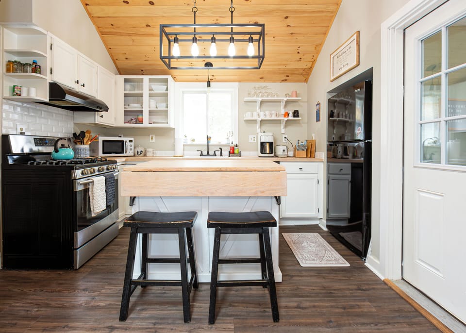 Fully stocked kitchen