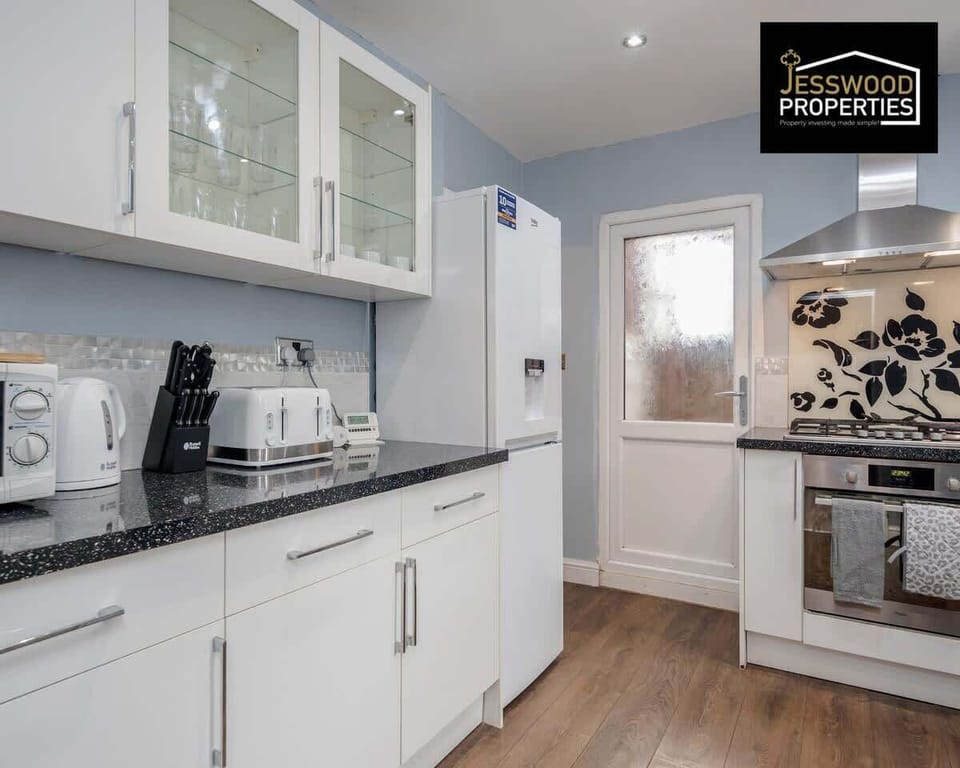 Kitchen at Jesswood Properties Short Lets & Serviced Accommodation