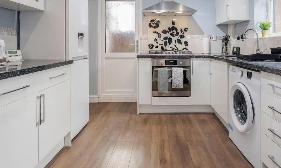 Kitchen at Jesswood Properties Short Lets & Serviced Accommodation