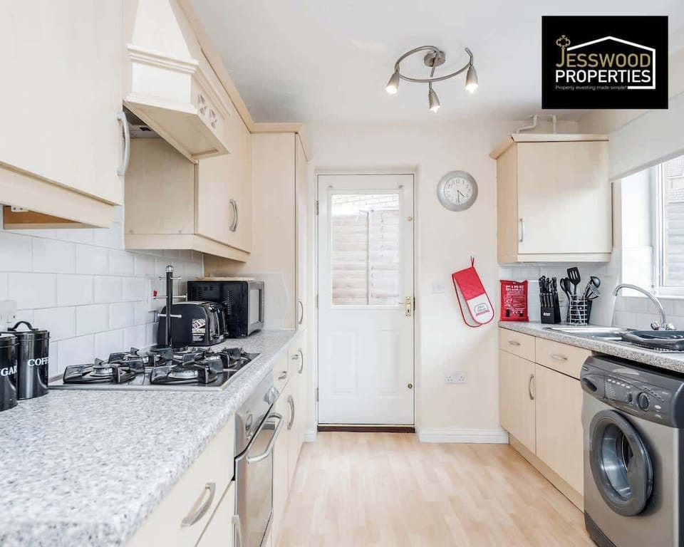 Kitchen at Jesswood Properties Short Lets & Serviced Accommodation