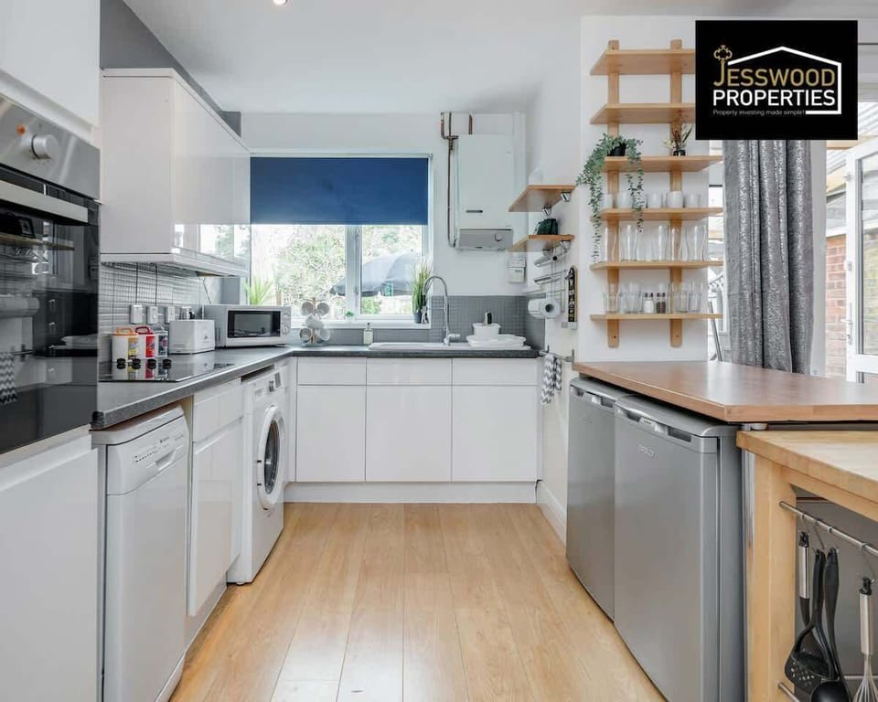 Kitchen at Jesswood Properties Short Lets & Serviced Accommodation