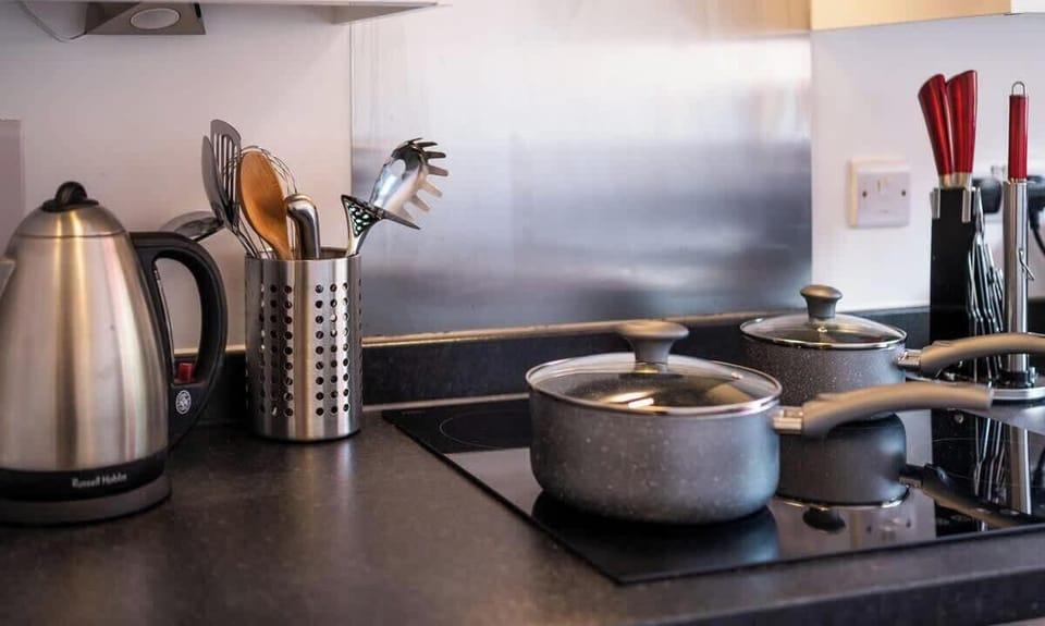 Kitchen at Jesswood Properties Short Lets & Serviced Accommodation