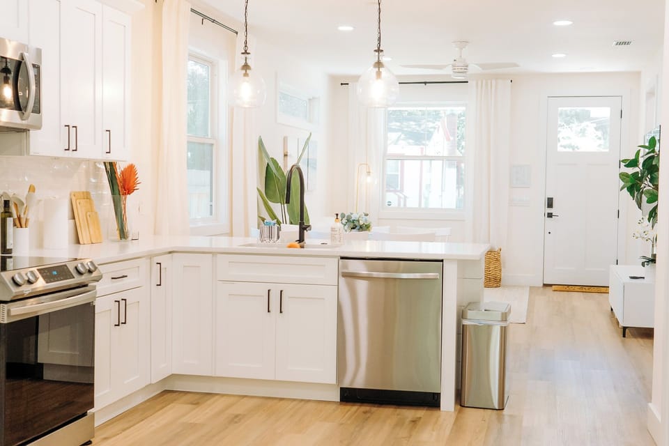 Cook, dine, and unwind in a fully stocked kitchen designed for effortless meals.