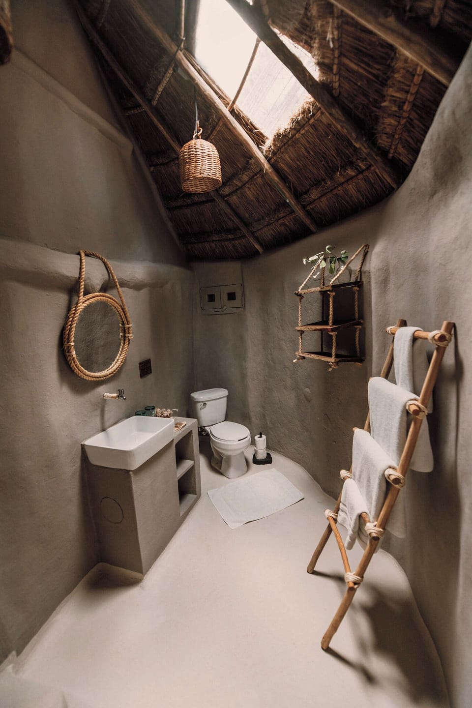 Shower, towels, soap, shampoo