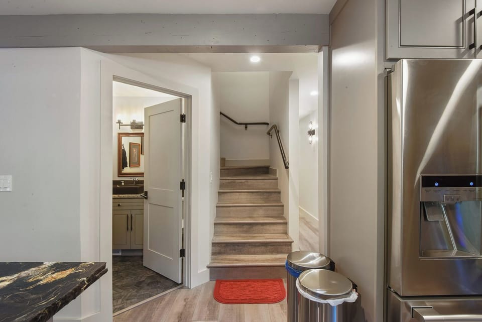 Staircase leading to the second floor