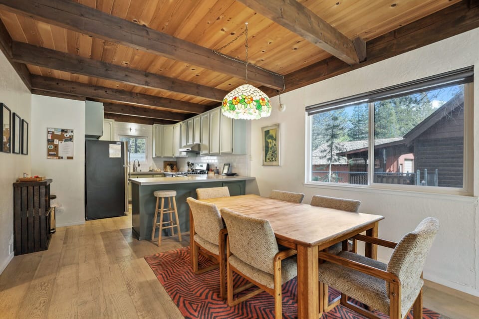 Dining table with seating for 6