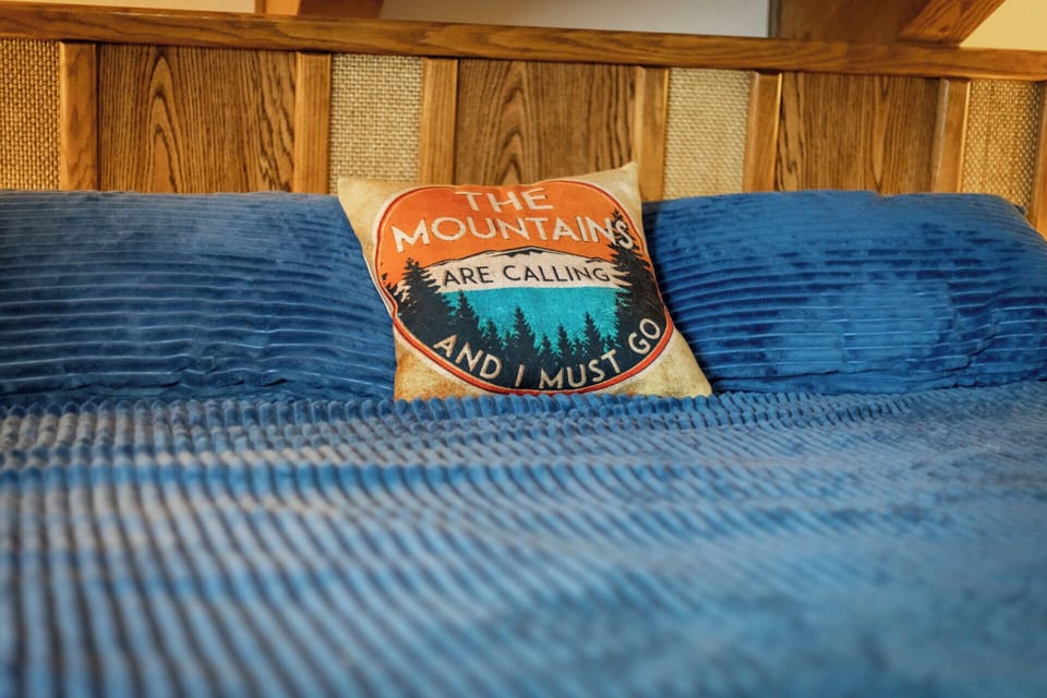 Retreat to the 2nd floor king suite, with private en suite, queen sleeper sofa, and TV