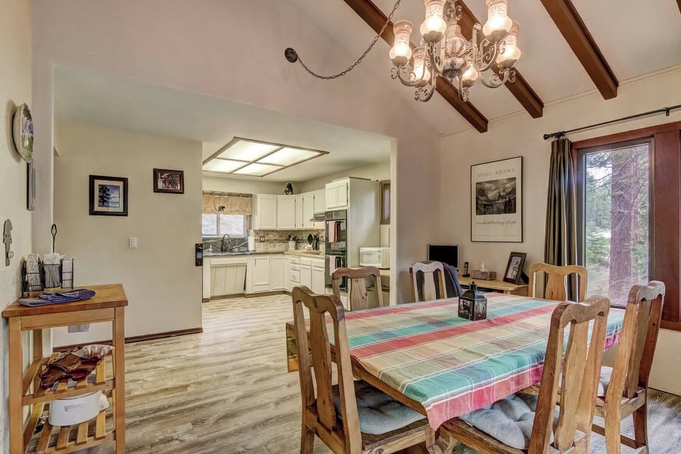 Dining area and kitchen