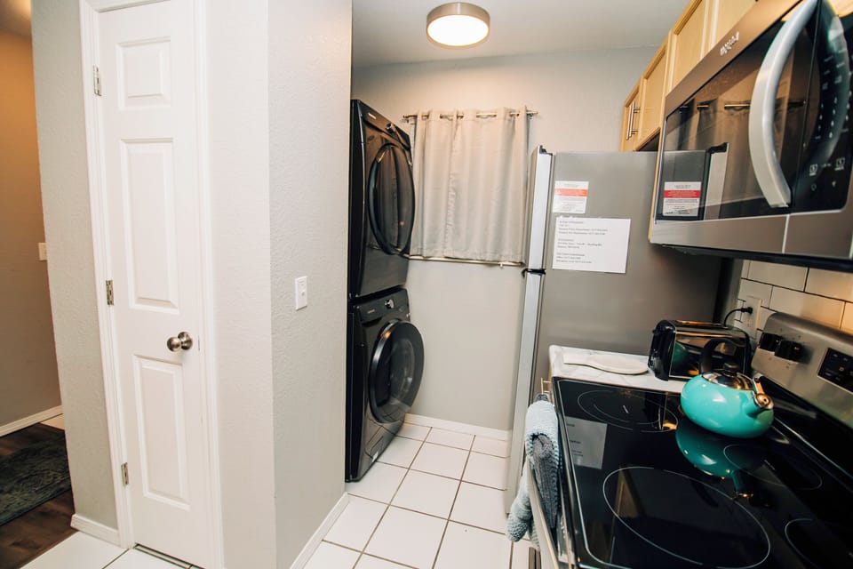 Washer/Dryer in kitchen area