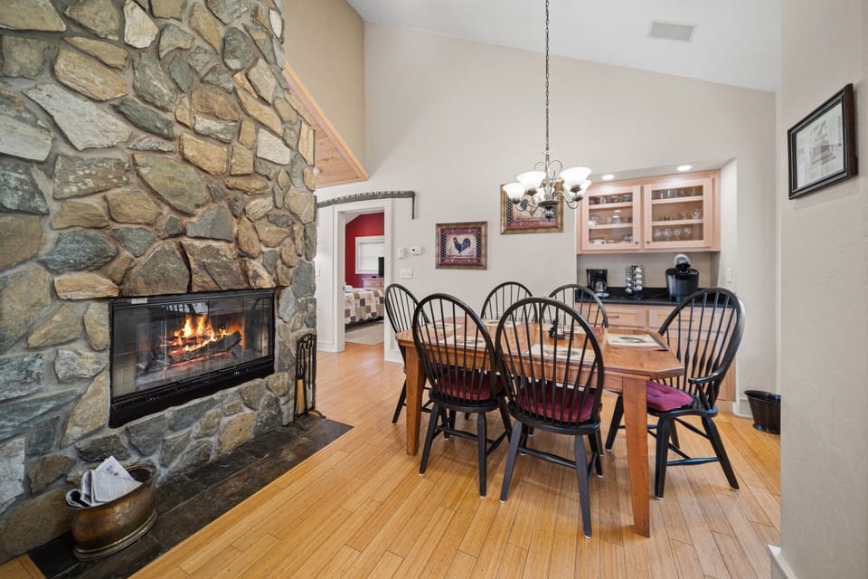 Double Sided Wood Burning Fireplace