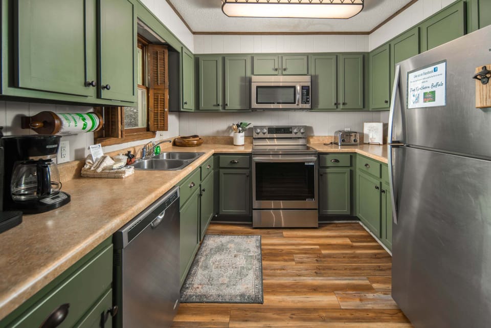 Fully equipped Beech Mountain kitchen with stainless steel appliances and ample space for preparing meals