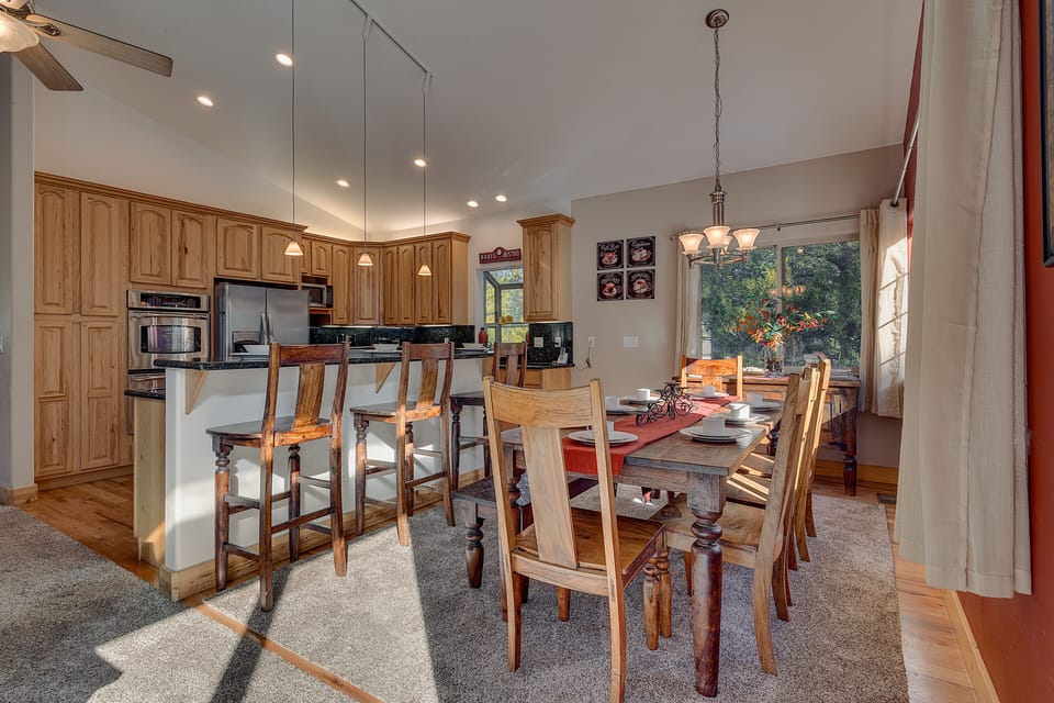 Kitchen and dining area