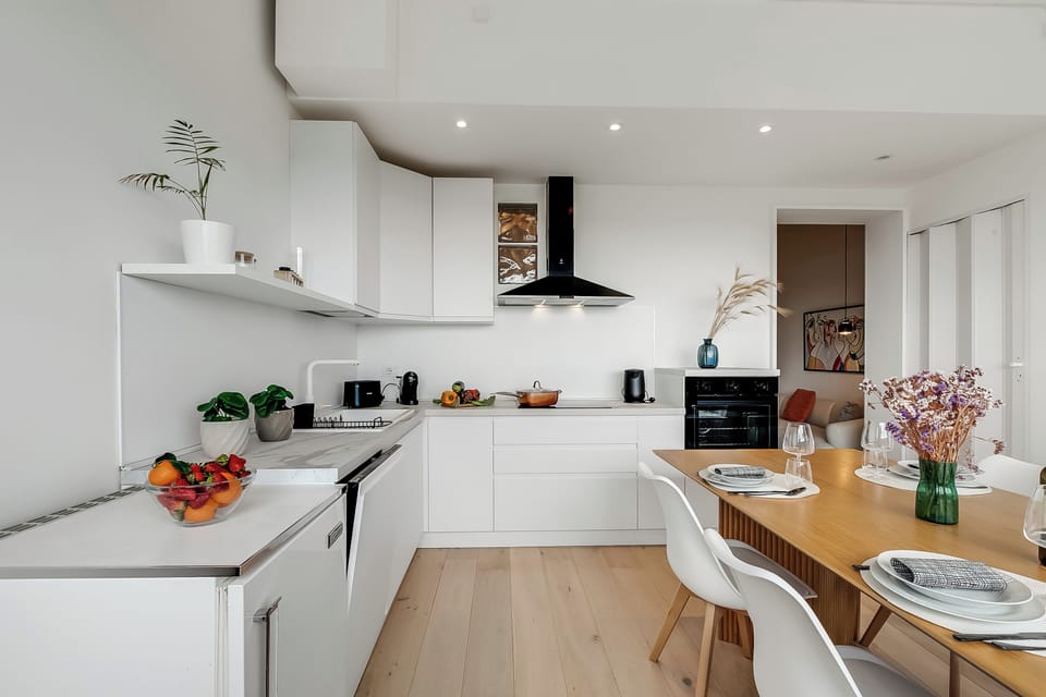 Kitchen and dining area