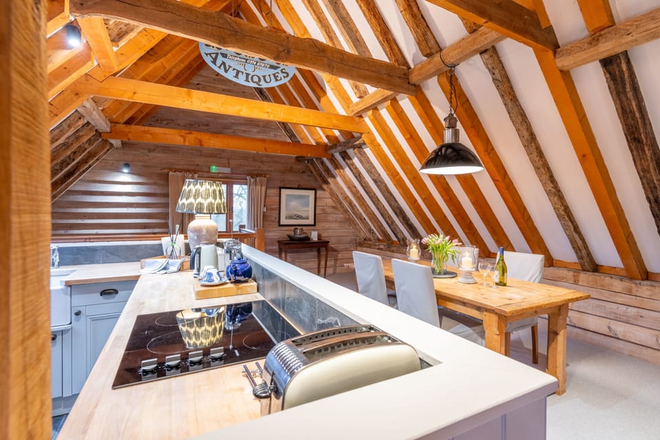 First floor: Open-plan kitchen and sitting room