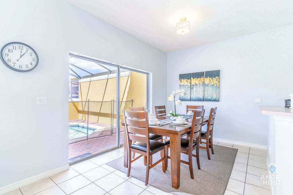 Nothing like a home-cooked meal — dining table set for the family.