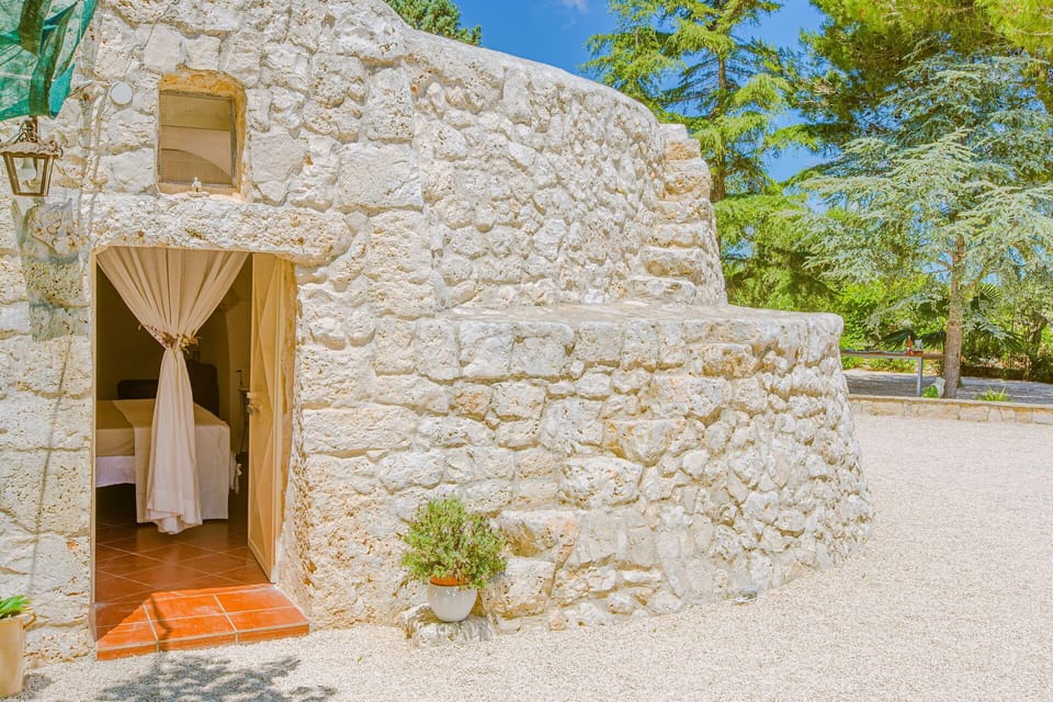 Wall, Stone Wall, Flowerpot, Flagstone, Landscaping, Houseplant, Backyard, Hacienda, Outdoor Furniture, Stairs