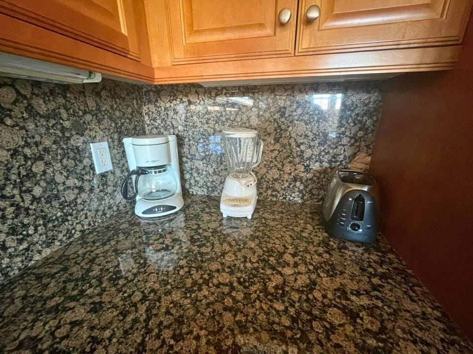 This 3-bedroom, 2-bath El Dorado Ranch rental includes a fully stocked kitchen with a coffee maker and blender — perfect for morning brews and blended drinks after the beach