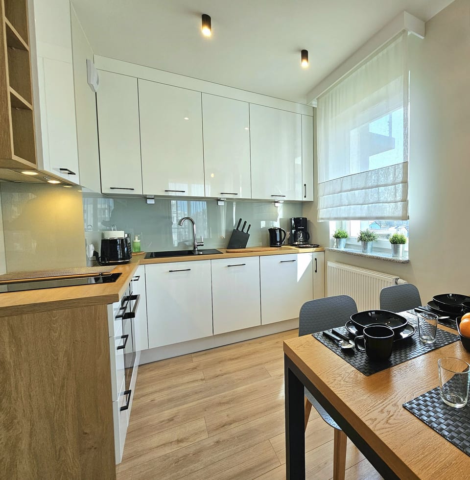 Comfort Apartment, Balcony | Private kitchen | Fridge, oven, stovetop, dishwasher