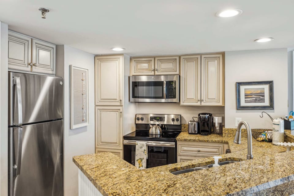Whip up your favorite meals in the full kitchen 