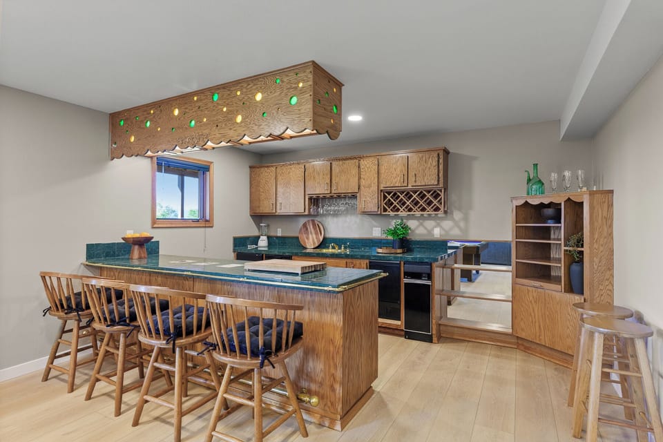 Downstairs kitchenette area