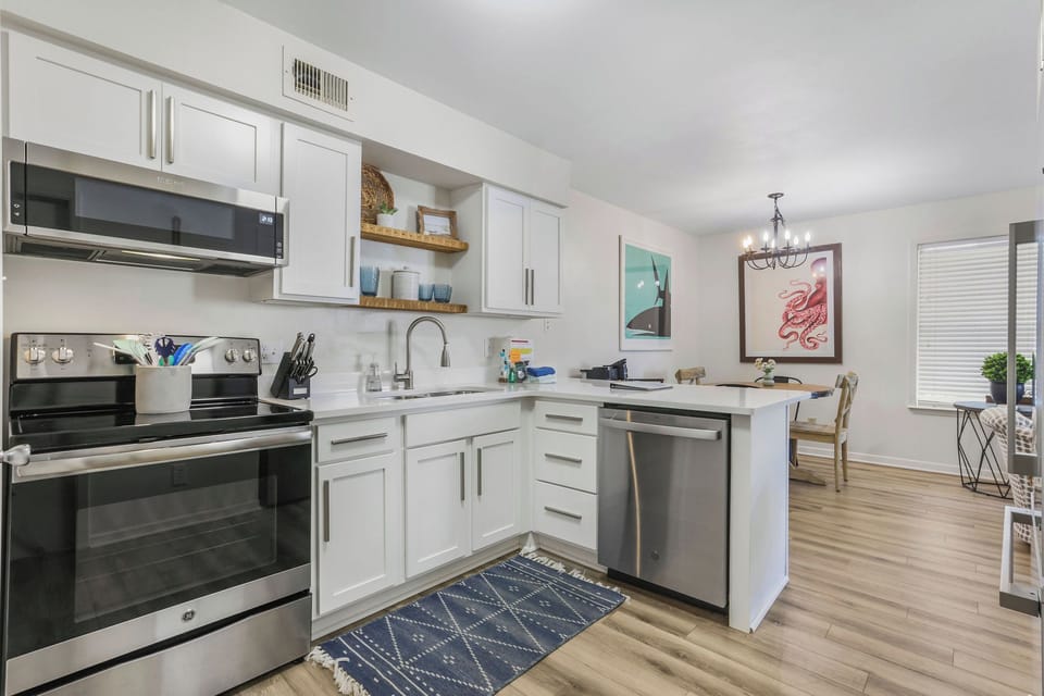 Fully stocked kitchen