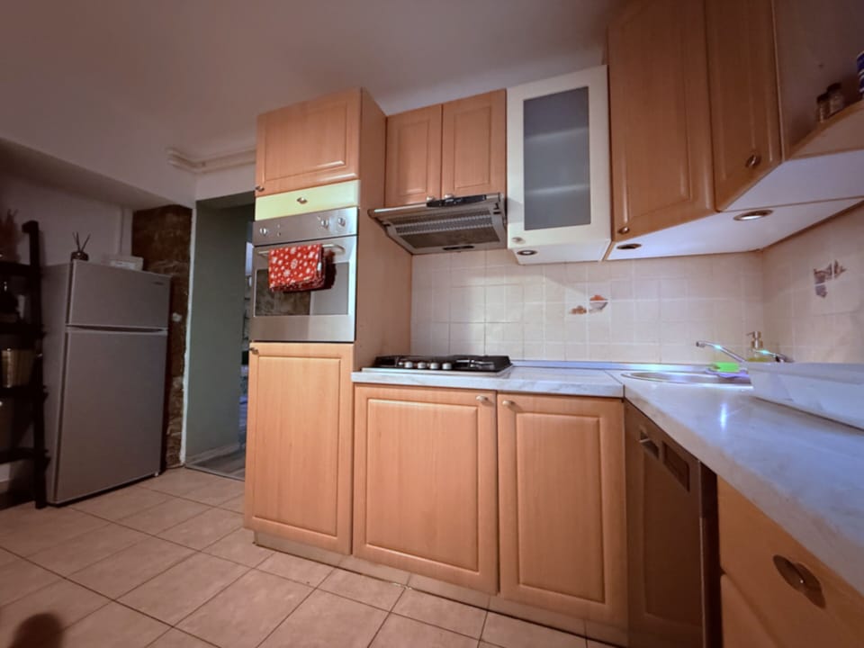 Apartment, Patio, Garden View | Private kitchen | Full-size fridge, oven, stovetop, dishwasher