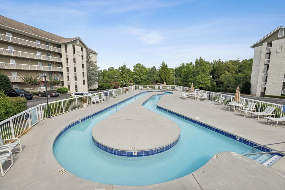 Resort Outdoor Pool, Lazy River, and Hot Tub
