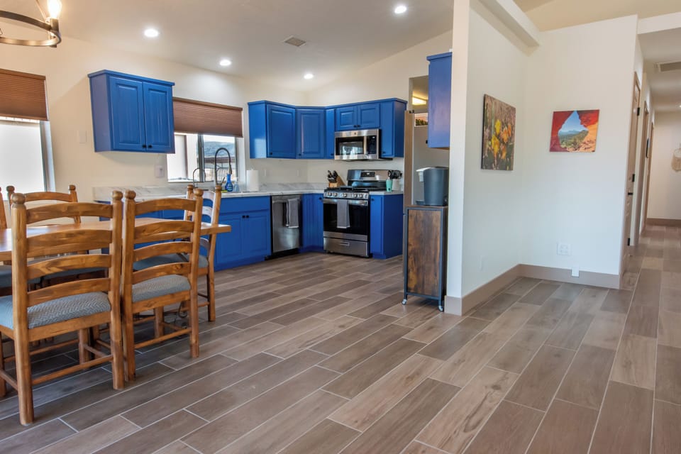 Kitchen and dining area