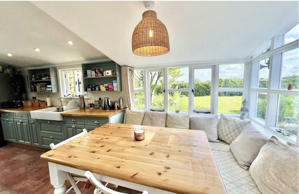 Large Dining area with lovely view
