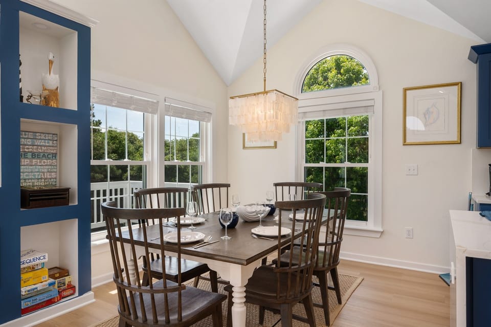 Dining area with plenty of natural light—perfect for shared meals or evening board games.
