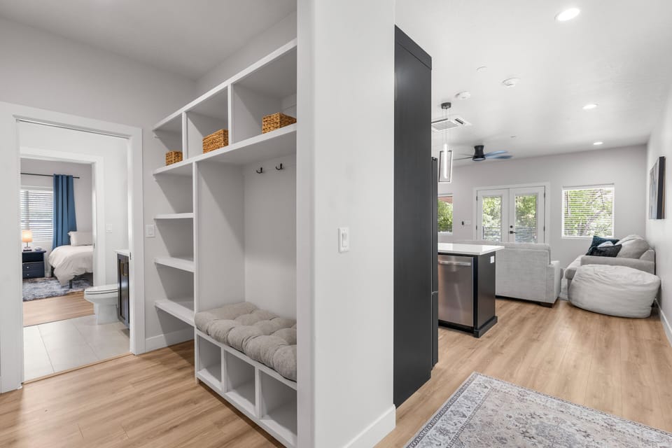 Mudroom off entrance with plenty of storage