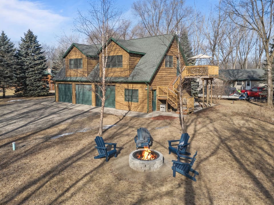 Unwind by the fire, enjoy good company, and make cozy memories right in the backyard. 