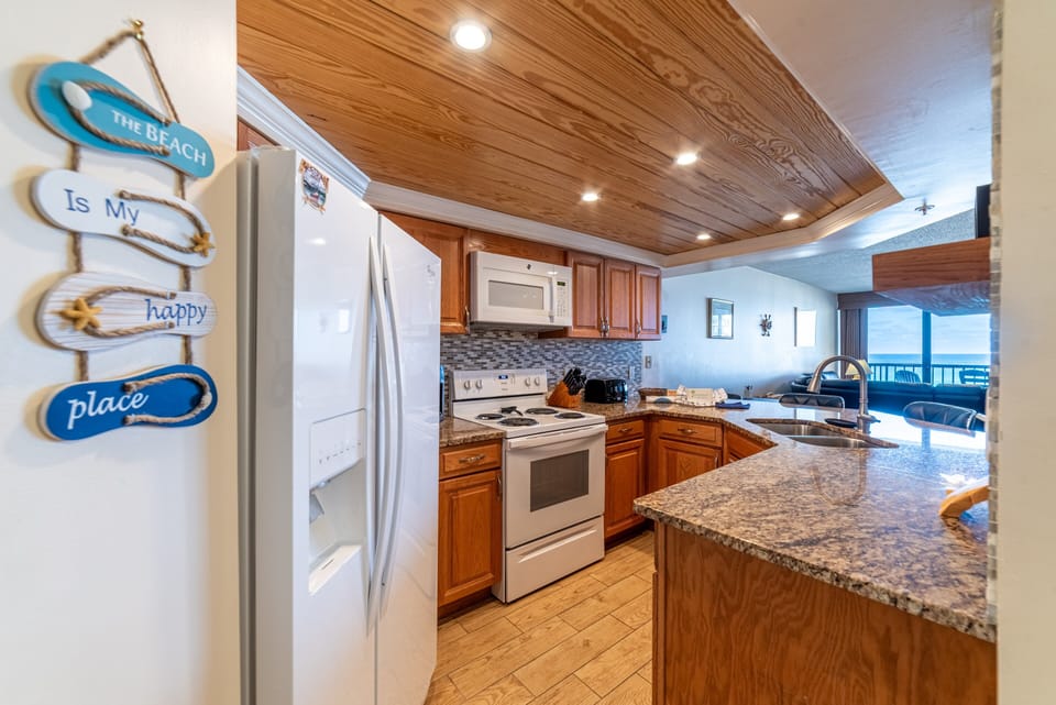 Coastal decor throughout