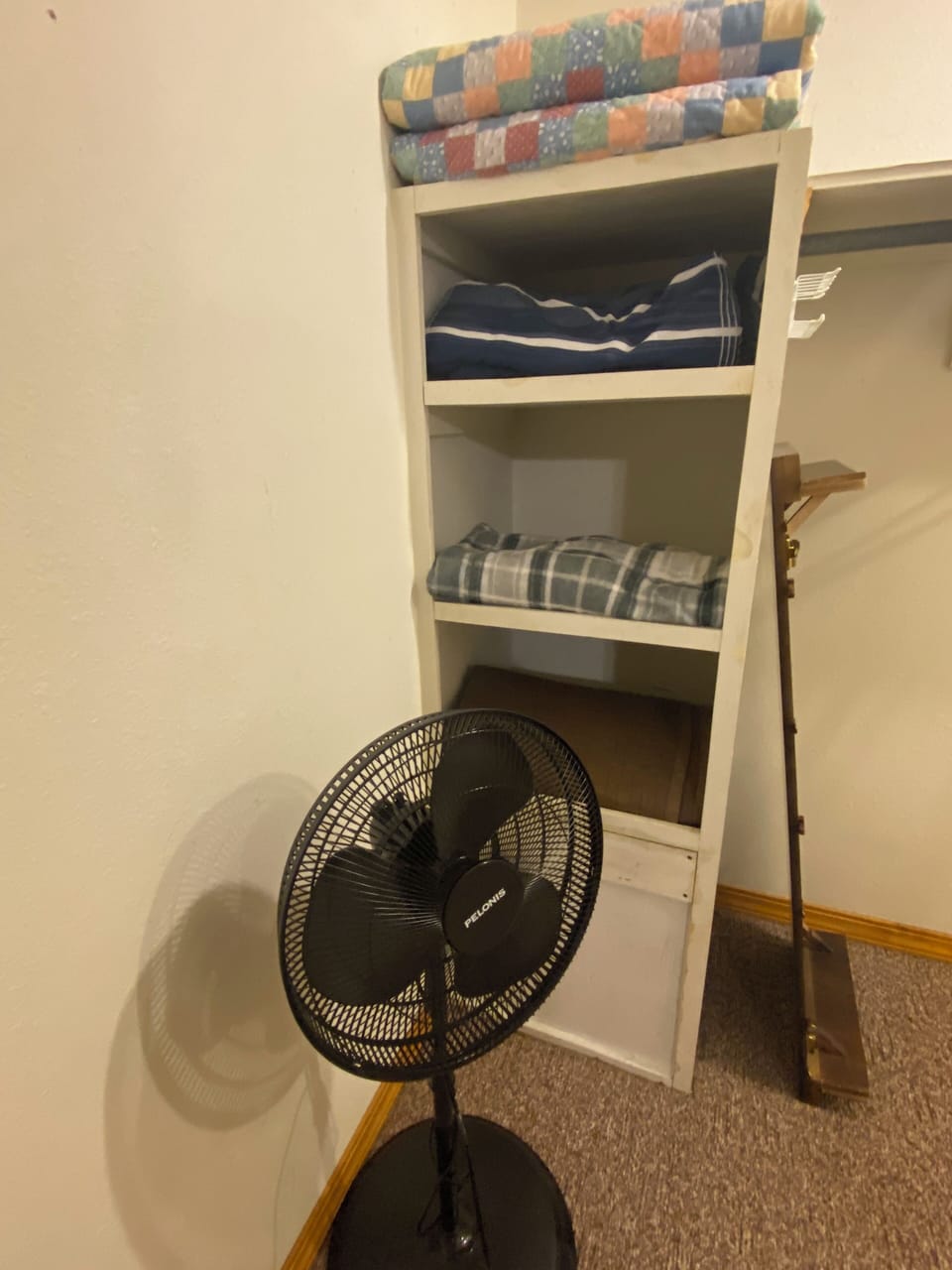 Extra blanket & portable fan