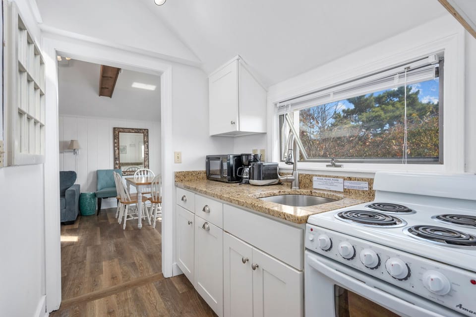 Kitchen leading to dining area